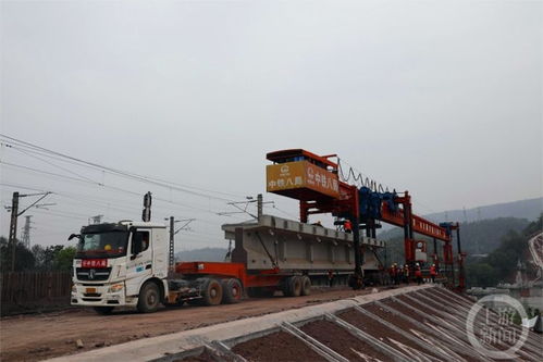 魚嘴鐵路貨運站將新增 分流道 石佛寺牽出線大橋首架完成